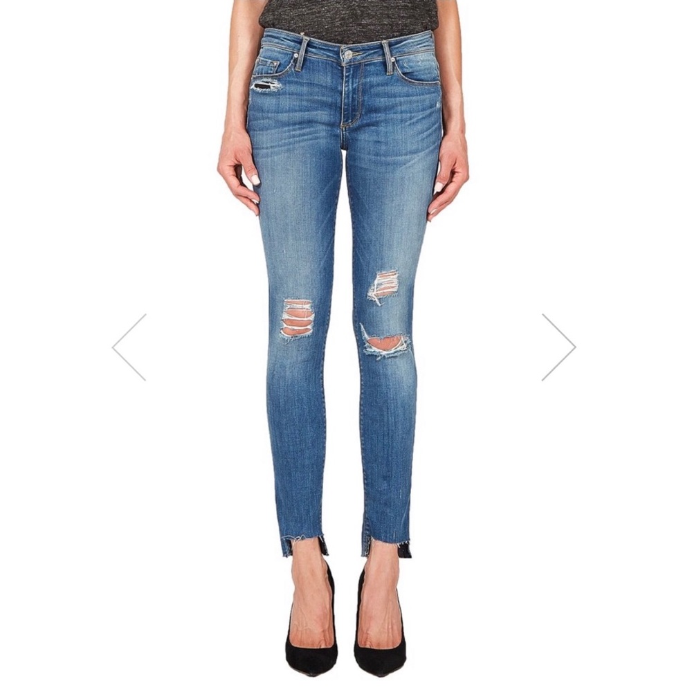 JUDE OFF STEP MID RISE SKINNY